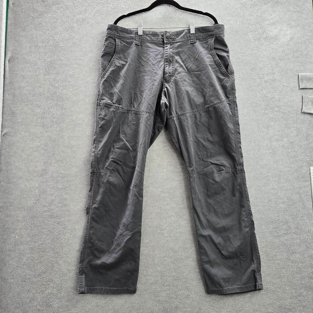 Wrangler All‎ Terrain Gear Men Pants 38X30 Gray High Rise Chino Straight Pockets